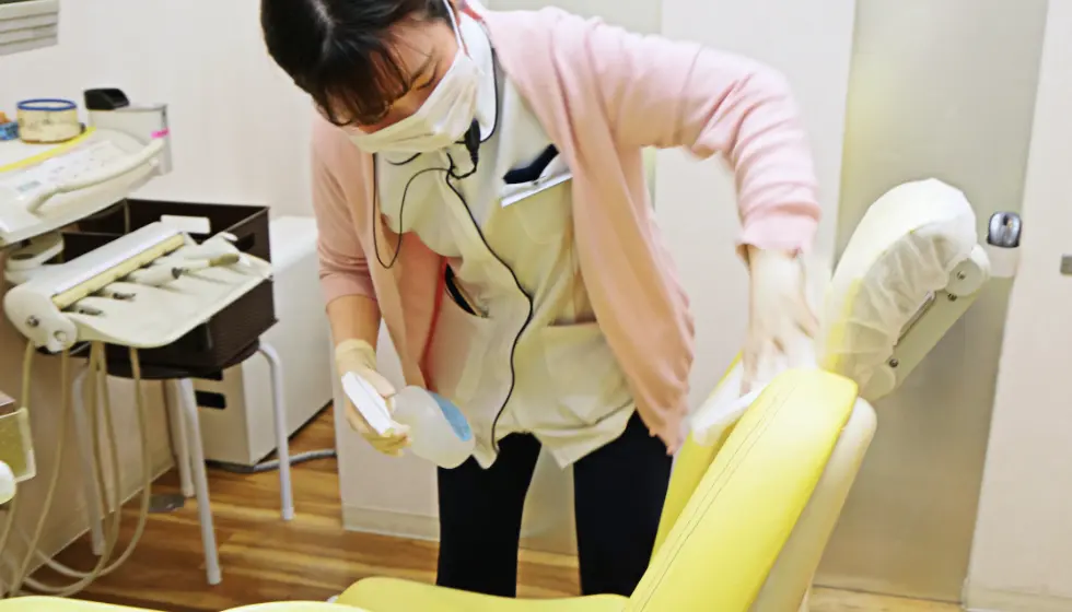 診療台の消毒